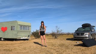 Solo Van Life Adventure to Joshua Tree, CA | First Time Staying at a HipCamp in My Minivan Camper