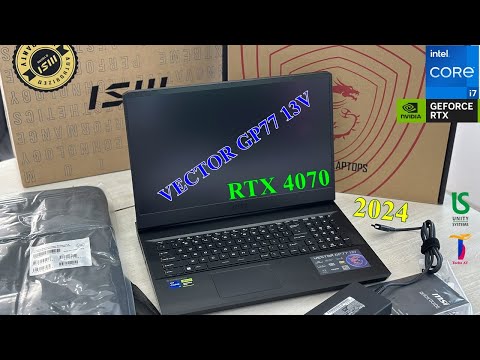 MSI VECTOR GP77 13VG Intel Core i7-13700H RTX 4070 Unboxing and Review | 16GB Ram 2TB NVMe SSD
