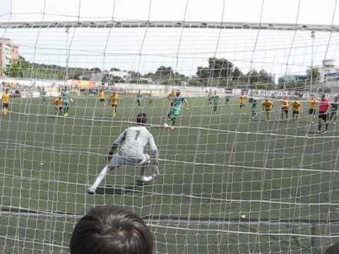 Gol de Cazorla - UE Castelldefels - UE Cornella 3ª División V 2013-2014