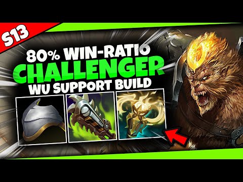 Season 13 Wukong SUPPORT has a 80% WR in CHALLENGER!! | Can i make it work? - S13 League of Legends