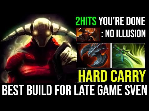 Hardest Carry Build For Sven Satanic + Butterfly Destroy CK Illusion in 2Hits SUPER TANKY GOD DOTA 2