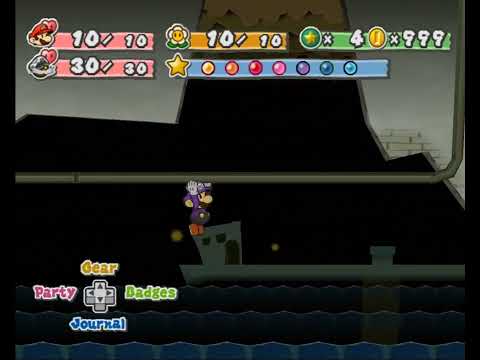 Paper Mario The Thousand Year Door Under Rogueport Ultra Boots Bobbery Wall and Secret Star Piece