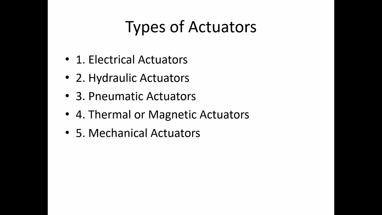 What Are Actuators? | Types of Actuators & Real-Life Applications Explained Simply