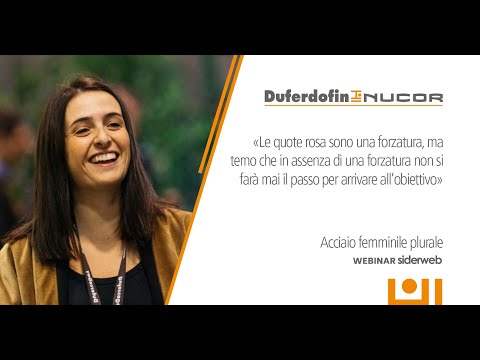 Vittoria Gozzi partecipa al webinar 'Acciaio femminile plurale'