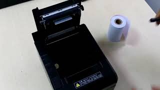 How to install thermal paper
