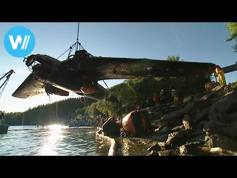 Versunkenes Kriegsflugzeug von 1939 taucht wieder auf! Eine Heinkel 111 wird geborgen