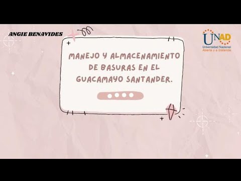 Acción ciudadana "Manejo y almacenamiento de basuras en El Guacamayo Santander"