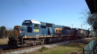 preview picture of video 'CSX Mosaic Going And Returning Local Daily Freight Train'