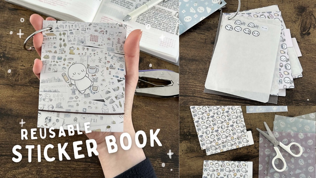 DIY Reusable Sticker Book Thingy ✂️
