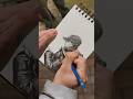 Drawing A Random Girl In The Subway Station Art