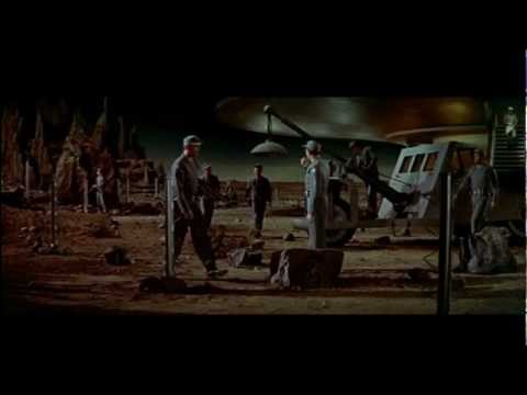 FORBIDDEN PLANET- ID MONSTER SNEAKS ABOARD THE C-57D flying saucer AND KILLS HD