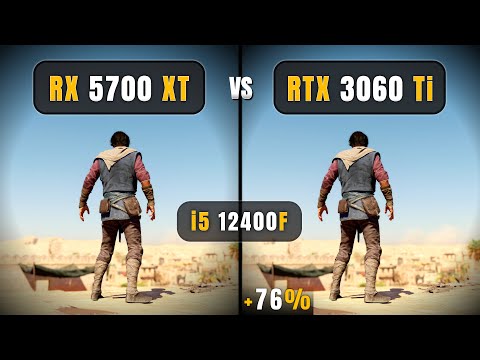 RX 5700 XT vs RTX 3060 Ti | i5 12400F | Test in 1080p with 11 Games