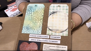 How to Foil an Embossed Image - Creativation - CHA 2017