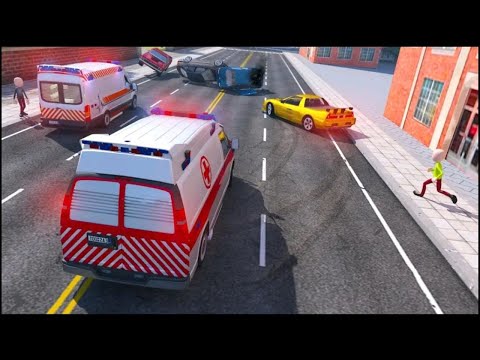 📌Stickman Ambulance Roof Stunts | Emergency Van Gameplay #1