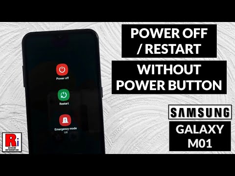 How to Power Off or Restart Samsung Galaxy M01 without Power Button