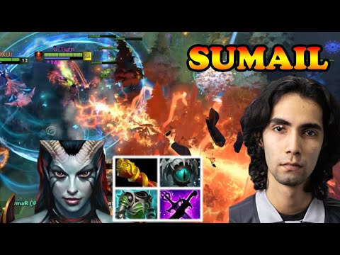SUMAIL PHYSICAL DAMAGE QUEEN OF PAIN HITTING LIKE A TRUCK MID OWNAGE | DOTA2ORBS