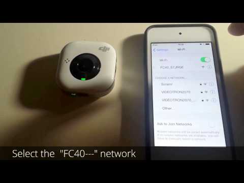 DJI Phantom FC40 camera use on iOS