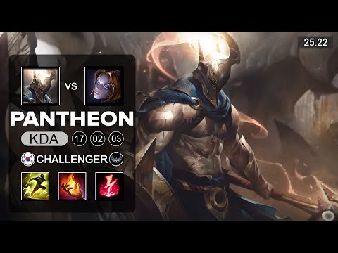 Pantheon vs Orianna Mid - KR Challenger - Patch 25.22 Season 15