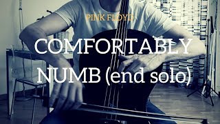 Pink Floyd - Comfortably Numb (end solo) for cello (COVER)