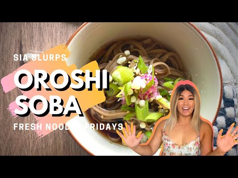 How to make Japanese OROSHI SOBA! Light, cold, refreshing noodles - perfect for summer! 🥢
