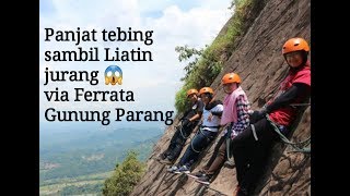 preview picture of video 'Climbing via ferrata , gunung parang badega , purwakarta'