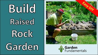 Building a Simple Raised Alpine Rock Garden - An afternoon DIY project