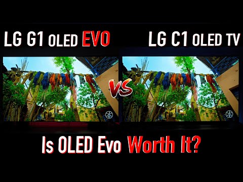 Is OLED EVO actually BRIGHTER? | LG C1 OLED vs  LG G1 OLED Evo