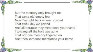 Hank Snow - Someone Mentioned Your Name Lyrics