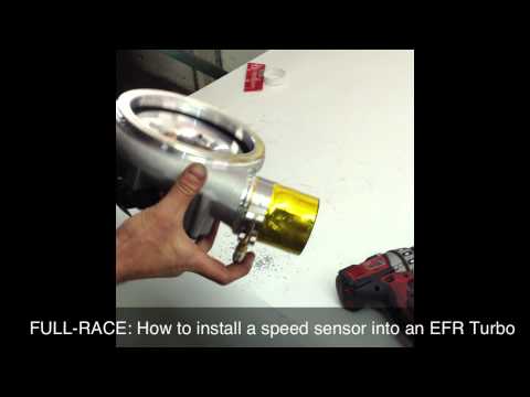 Full-Race: How to install a Borg Warner Speed Sensor into an EFR Turbo