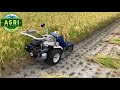 Driverless REAPER BINDER MACHINE Harvesting Paddy Rice Automatic Mini Reaper Binder Machine