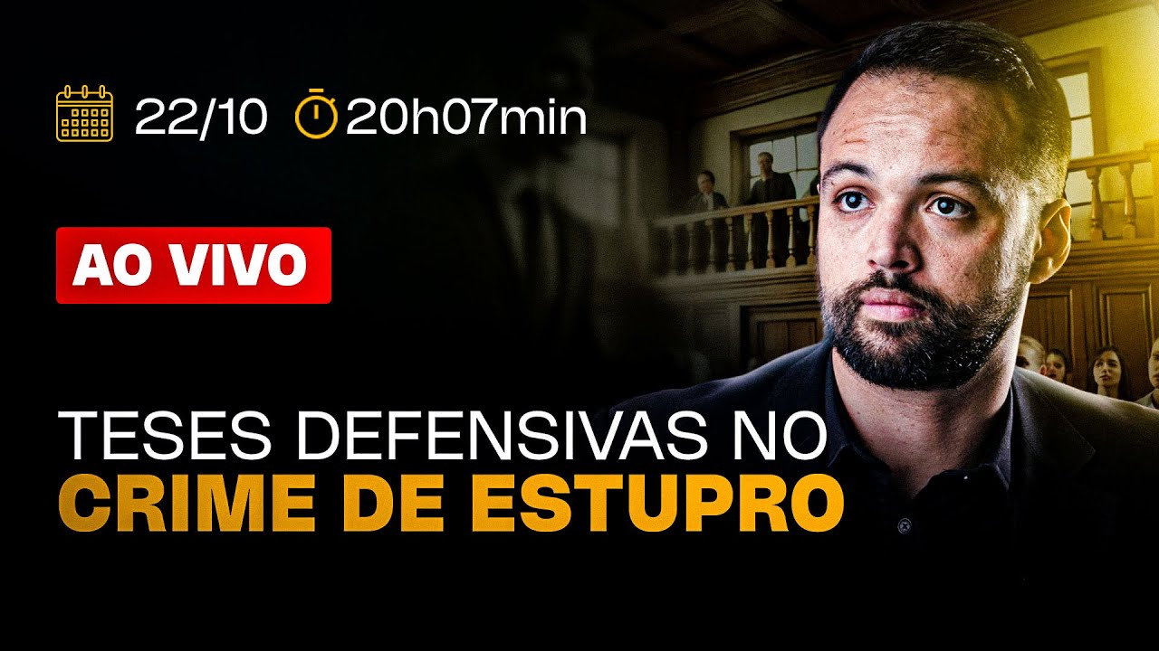 #LIVE 184 - TESES DEFENSIVAS NO CRIME DE ESTURPO