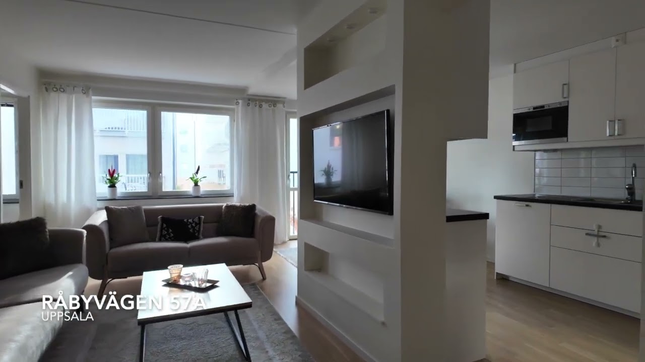 3 rum Lägenhet på Råbyvägen 57A Gränby Uppsala kommun - video