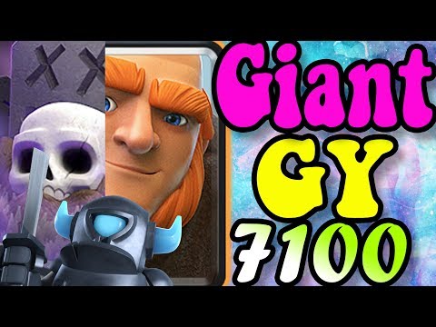 #1 GIANT GRAVEYARD Deck👈 7100+ gameplays - Clash Royale