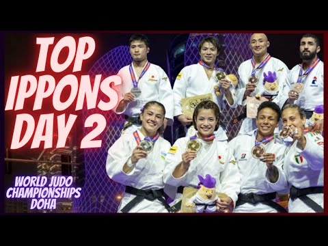 World Judo Championships  Doha - DAY 2 - TOP IPPONS & Highlights - 柔道 2023