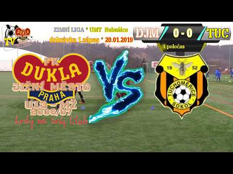 Zimní liga Nebušice ♔ 1.zápas ⚽ FK DUKLA Jižní Město U13 @ TJ Sokol Tuchoměřice  ☚ 20.1.2019 ᴴᴰ