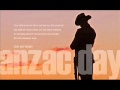 Anzac Day - Ode and Last Post - We will remember.
