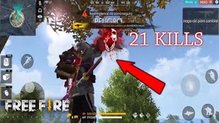 DE NUEVO NO SE COMO PASO ESTO! LOGRO HACER 21 KILLS EN *SOLO VS SQUAD* FREE FIRE