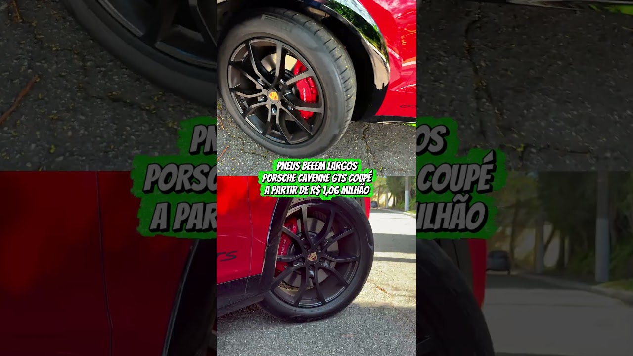 PNEUS BEM LARGOS! O segredo da tração do Porsche Cayenne GTS Coupé de R$ 1,06 milhão! 🏎️⚡