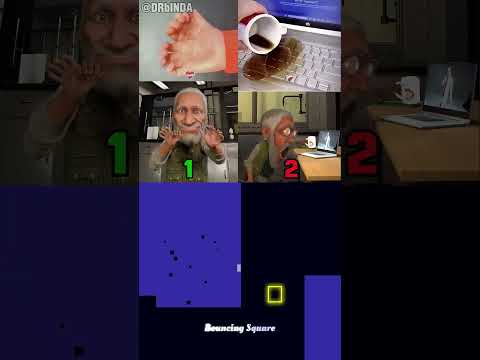 Hand Optical Illusion vs Coffee Cup Optical Illusion (Which One Fooled You?) | Bouncing Square