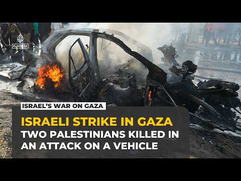 Israeli attack on car in central Gaza kills at least two Palestinians