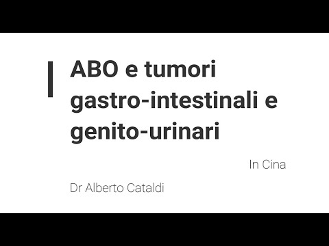 Immunologia gruppo ABO e tumori urogenitali e gastrointestinali