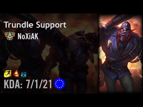 Trundle Support vs Bard - NoXiAK - EUW Challenger Patch 6.16