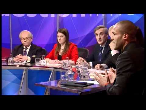 David Starkey insults an audience member & John Redwood on Question Time (1.3.12)