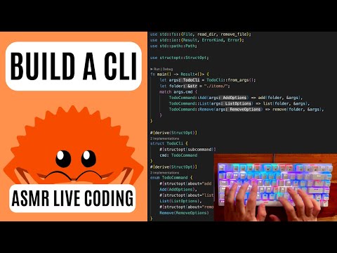 ASMR Live Coding | Rust | Build a CLI tool | No talking