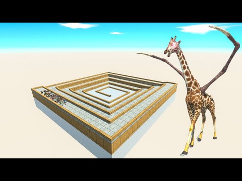All Unit Escape From Alien Giraffe - Last Survivor - Animal Revolt Battle Simulator
