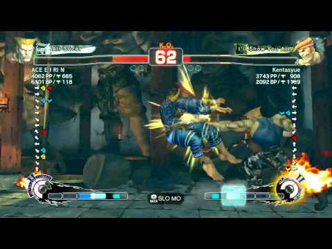 SSF4 AE Guile (ACE E I RI N) vs Adon (Kentasyue) Japanese Ranking Match