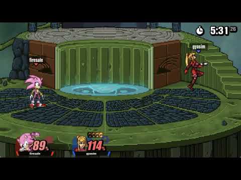 SSF2 Friendlies - Firesale (Sonic) vs. Sim (Zero Suit Samus)