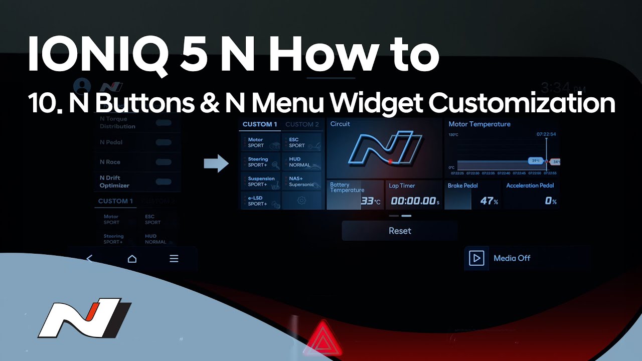 Hyundai N | IONIQ 5 N How to - Chapter 10. N Buttons & N Menu Widget Customization