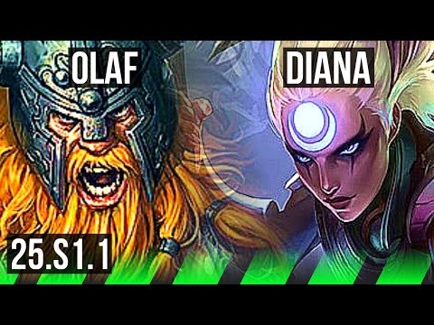 OLAF vs DIANA (JGL) | 8/1/5 | BR Challenger | 25.S1.1