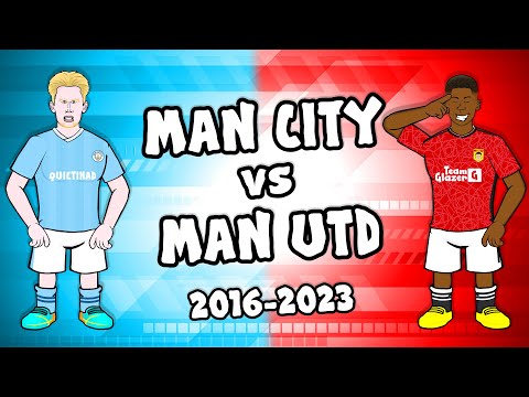 Manchester Derby: A Cartoon Journey from 2016 to 2023